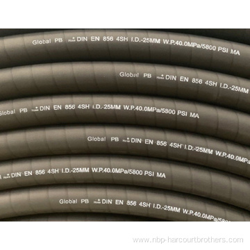 EN856 4SP steel wire reinforced hydraulic rubber hose